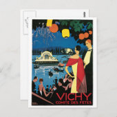 Vichy- Franse reisposter Briefkaart (Voorkant / Achterkant)