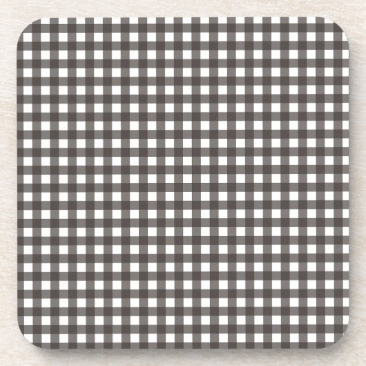 Vichy Gris Anthraciet Bier Onderzetter (Voorkant)