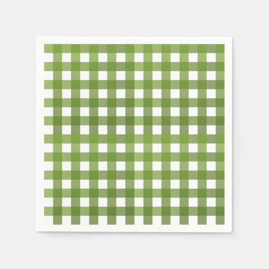 Vichy groen servet (Voorkant)