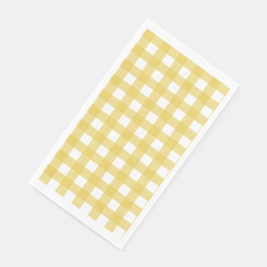 Vichy lichtgeel servet (Hoek)