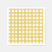 Vichy lichtgeel servet (Voorkant)