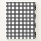 Vichy Lichtgrijs Notitieboek (Achterkant)