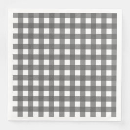 Vichy Lichtgrijs Servet