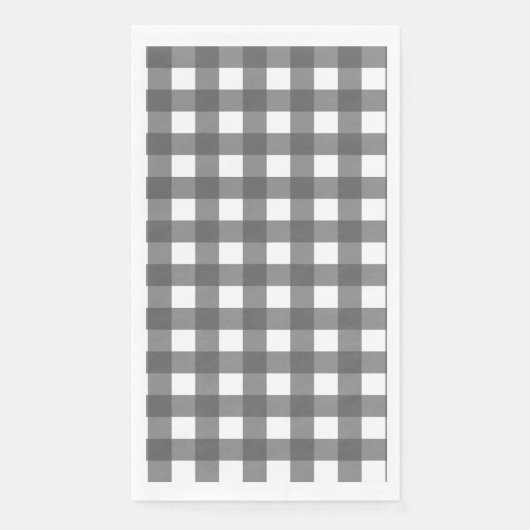 Vichy Lichtgrijs Servet (Voorkant)