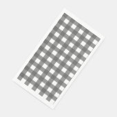 Vichy Lichtgrijs Servet (Hoek)