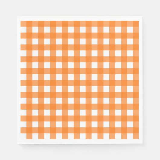 Vichy Orange Servet (Voorkant)