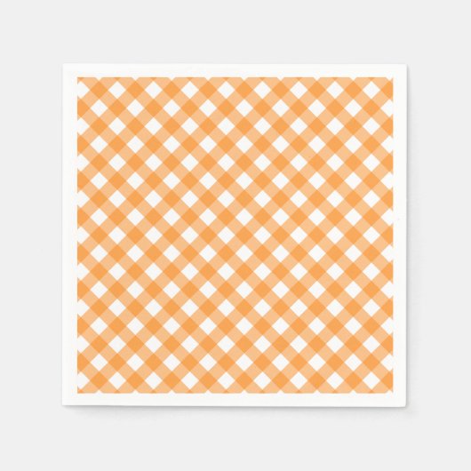 Vichy Orange Servet (Voorkant)