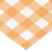 Vichy Orange Tafelkleed (Gekanteld)