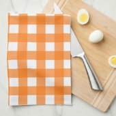 Vichy Orange Theedoek (Quarter Fold)