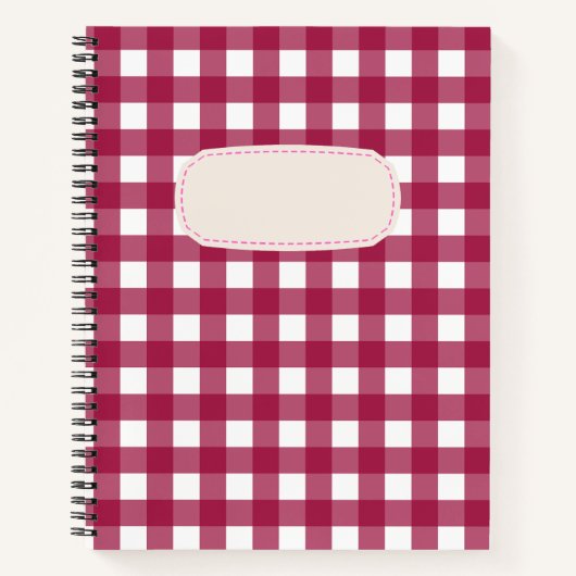 Vichy Rouge Cerise Notitieboek (Voorkant)