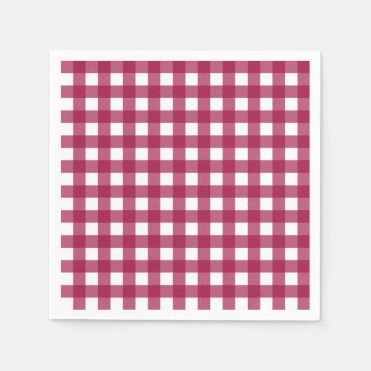 Vichy Rouge Cerise Servet (Voorkant)