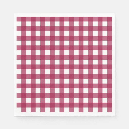 Vichy Rouge Cerise Servet (Voorkant)