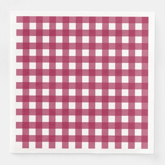 Vichy Rouge Cerise Servet (Voorkant)