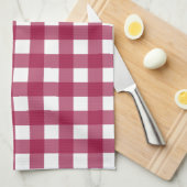 Vichy Rouge Cerise Theedoek (Quarter Fold)