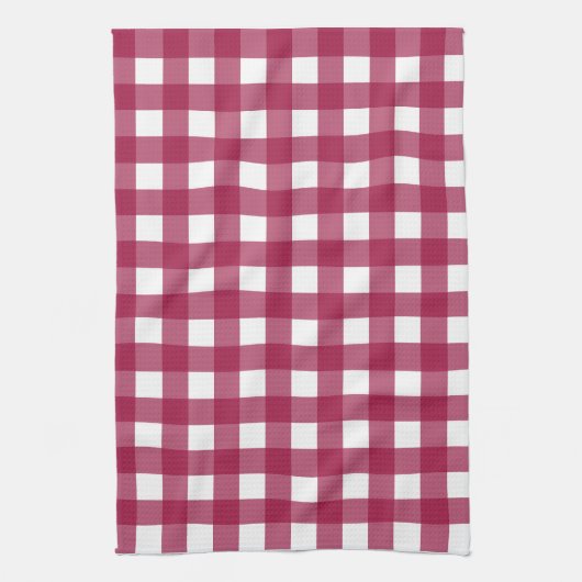 Vichy Rouge Cerise Theedoek (Verticaal)