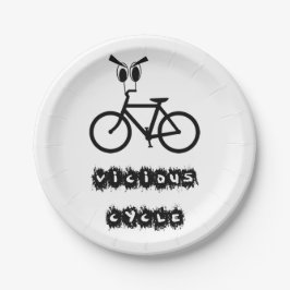vicieuze cirkel papieren bordje