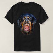 Vicious Rottweiler Dog Barking  T-shirt (Design voorkant)
