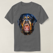 Vicious Rottweiler Dog T-shirt (Design voorkant)