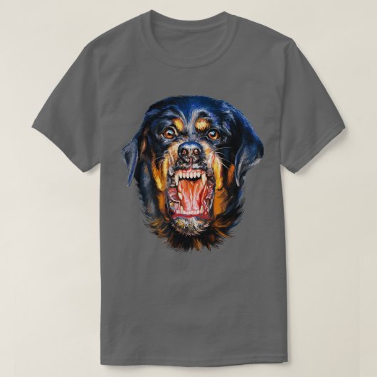 Vicious Rottweiler Dog T-shirt (Design voorkant)
