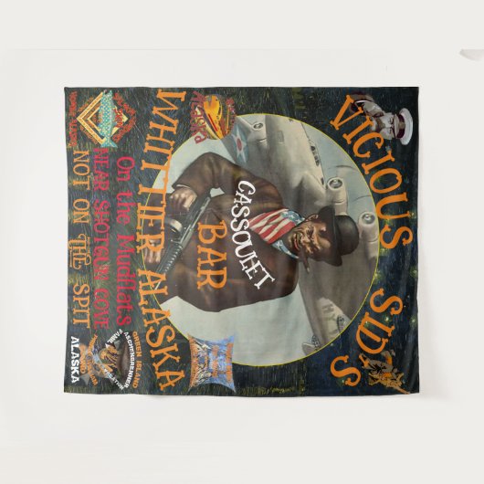 VICIOUS SID'S CASSOULET BAR WHITTIER ALASKA WANDKLEED (Voorkant (horizontaal))