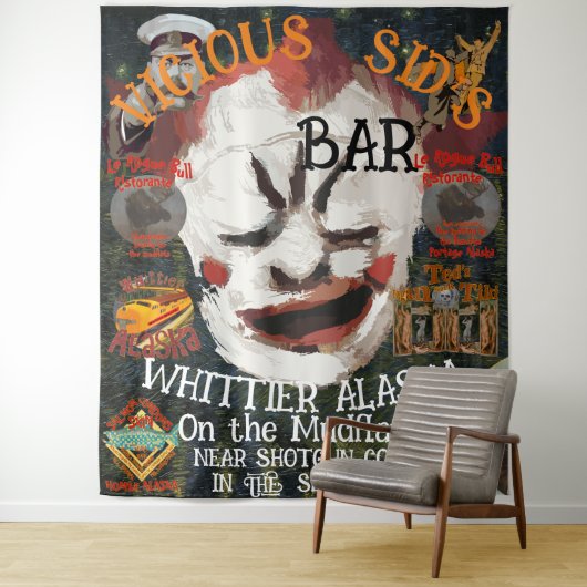 VICIOUS SID'S CASSOULET BAR WHITTIER ALASKA WANDKLEED (In situ)