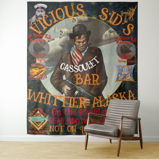 VICIOUS SID'S CASSOULET BAR WHITTIER ALASKA WANDKLEED (In situ)