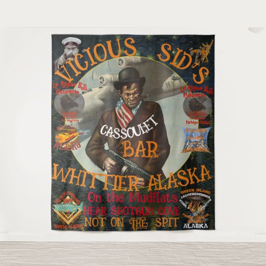 VICIOUS SID'S CASSOULET BAR WHITTIER ALASKA WANDKLEED (Voorkant)