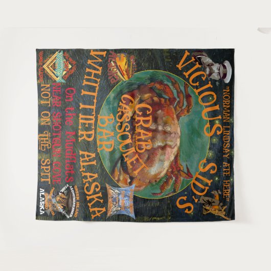 VICIOUS SID'S CASSOULET BAR WHITTIER ALASKA WANDKLEED (Voorkant (horizontaal))