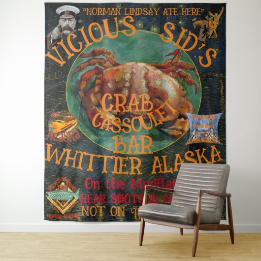 VICIOUS SID'S CASSOULET BAR WHITTIER ALASKA WANDKLEED (In situ)