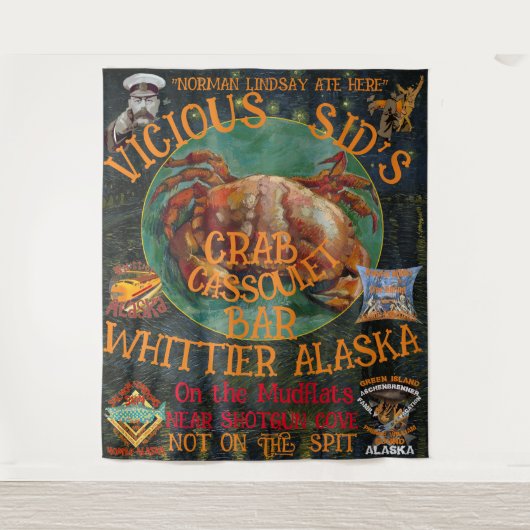 VICIOUS SID'S CASSOULET BAR WHITTIER ALASKA WANDKLEED (Voorkant)