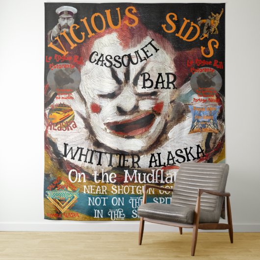 VICIOUS SID'S CASSOULET BAR WHITTIER ALASKA WANDKLEED (In situ)