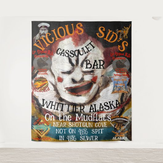 VICIOUS SID'S CASSOULET BAR WHITTIER ALASKA WANDKLEED (Voorkant)