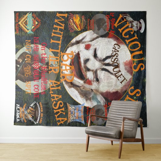 VICIOUS SID'S CASSOULET BAR WHITTIER ALASKA WANDKLEED (In Situ (horizontaal))