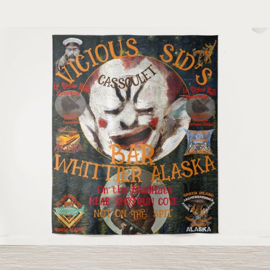 VICIOUS SID'S CASSOULET BAR WHITTIER ALASKA WANDKLEED (Voorkant)