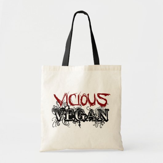 Vicious Vegan Tote Bag (Voorkant)