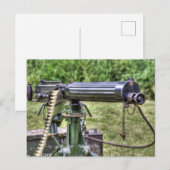 Vickers Pistool Feestdagenkaart (Voorkant / Achterkant)