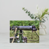 Vickers Pistool Folie Feestdagen Briefkaart (Staand Voorkant)