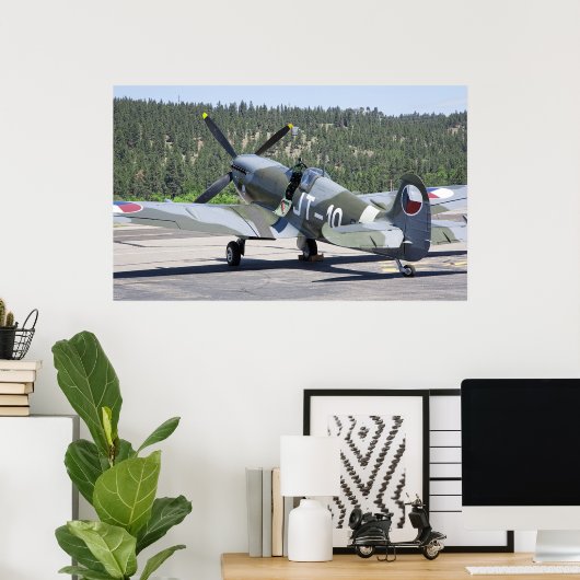 VICKERS SPITPFIRE OP STANDBY POSTER (Thuiskantoor)