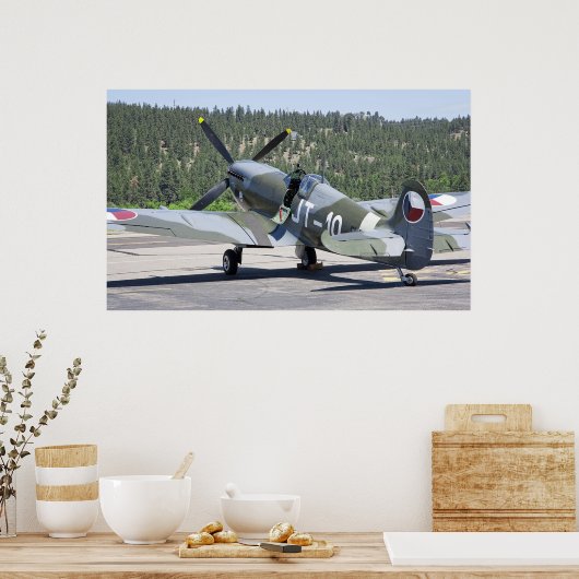 VICKERS SPITPFIRE OP STANDBY POSTER (Keuken)