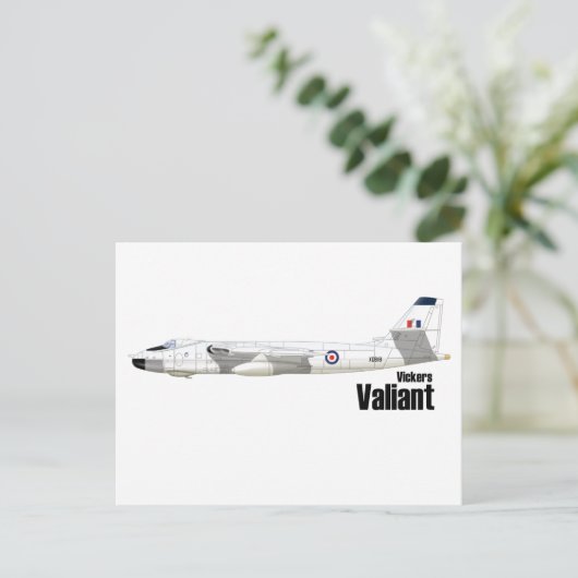 Vickers Valiant Briefkaart (Staand voorkant)