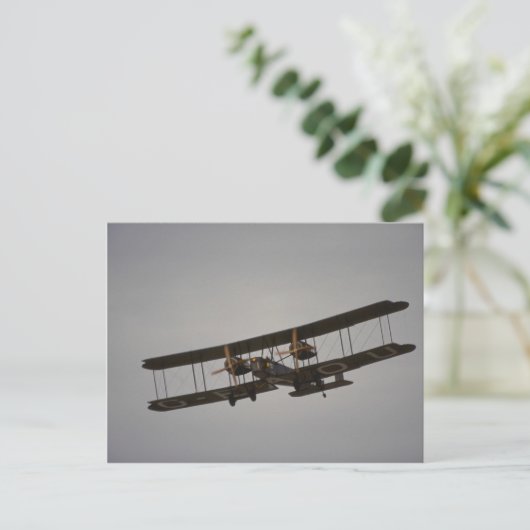 Vickers Vimy, WWI-bommenwerper Briefkaart (Staand voorkant)