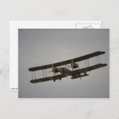 Vickers Vimy, WWI-bommenwerper Briefkaart (Voorkant / Achterkant)