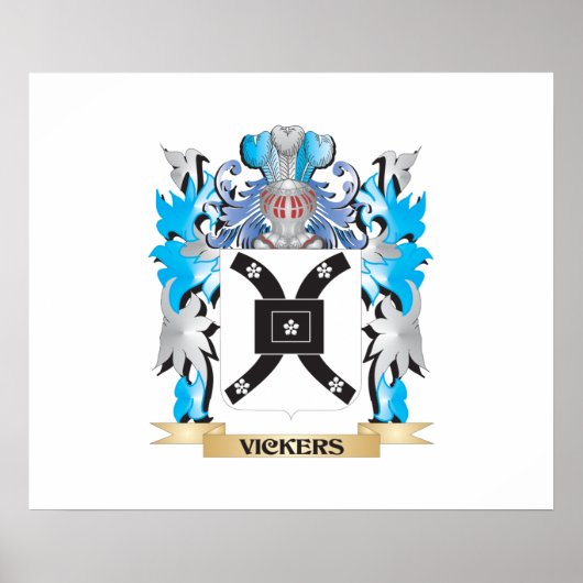 Vickers wapenschild - familiekust poster (Voorkant)