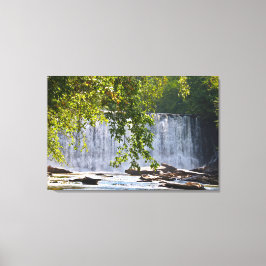 Vickery Creek Herfsten, Roswell, Georgia Canvas Afdruk