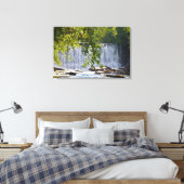 Vickery Creek Herfsten, Roswell, Georgia Canvas Afdruk (Insitu (Slaapkamer))