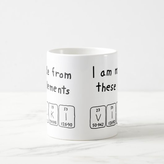 Vicki periodieke lijstnaam mok (Center)