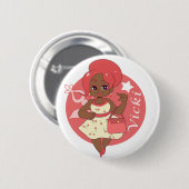 Vicki Ronde Button 5,7 Cm (Voorkant /achterkant)