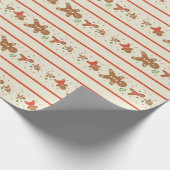 Vickie’s Gingerbread Parade-Cream Cadeaupapier (Hoek)
