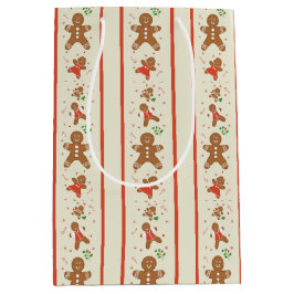 Vickie’s Gingerbread Parade-Cream Gift Bag Medium Cadeauzakje