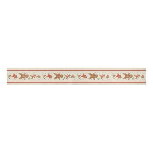 Vickie’s Gingerbread Parade-Cream Grosgrain Lint (Voorkant)